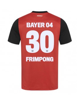 Billige Bayer Leverkusen Jeremie Frimpong #30 Hjemmedrakt 2024-25 Kortermet